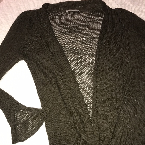 🔵Zara Knit Drapey Open Front Cardigan Size Medium - Picture 6 of 9